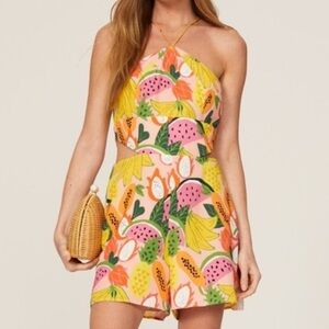 Anthropologie Hutch Jeslyn Fruit Print Romper Size 4